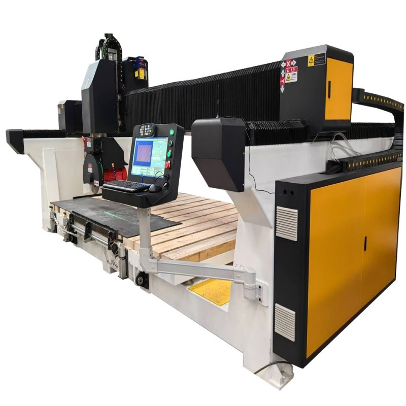 CNC Engraving Stone Cutting Machine Stone Bridge Saw CNC Engraver Stone Edge Engraving Polishing Machine