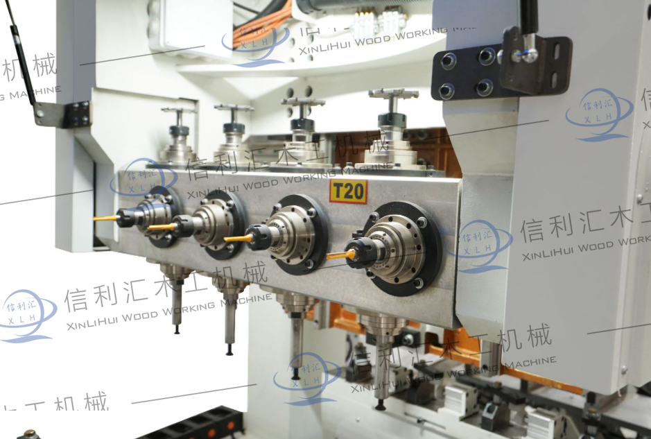 Kitchen Cabinet Shaping Machine Multi Heads CNC Router Machine Carving Drilling Machine for Panel Based Furniture Processing Center Production Line