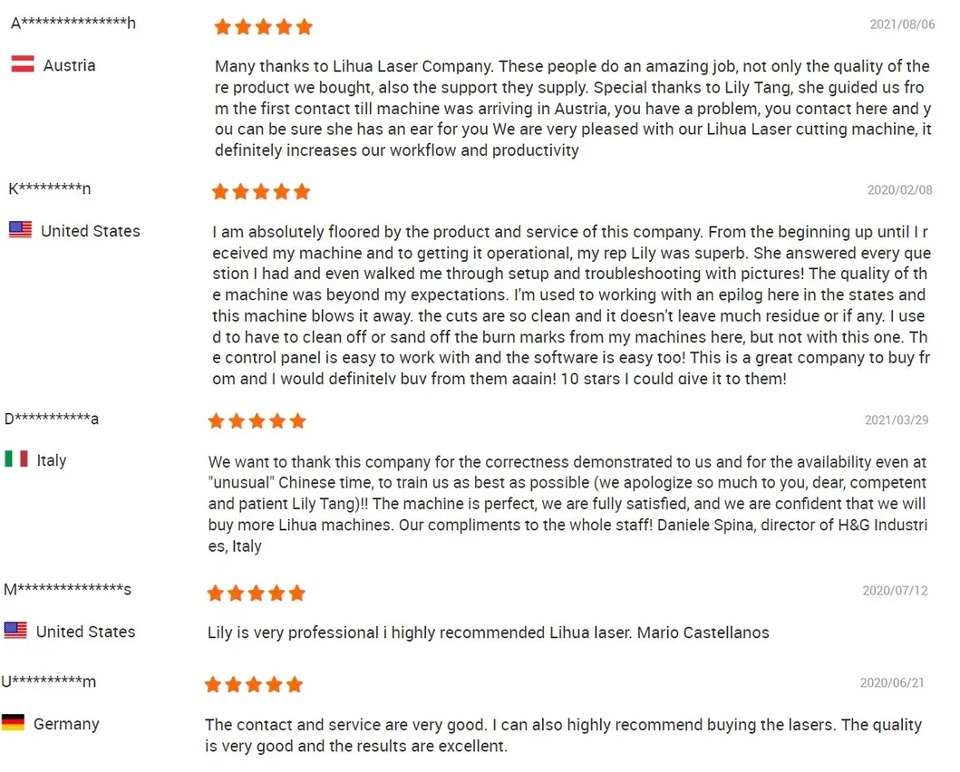 Customer Feedback Screen