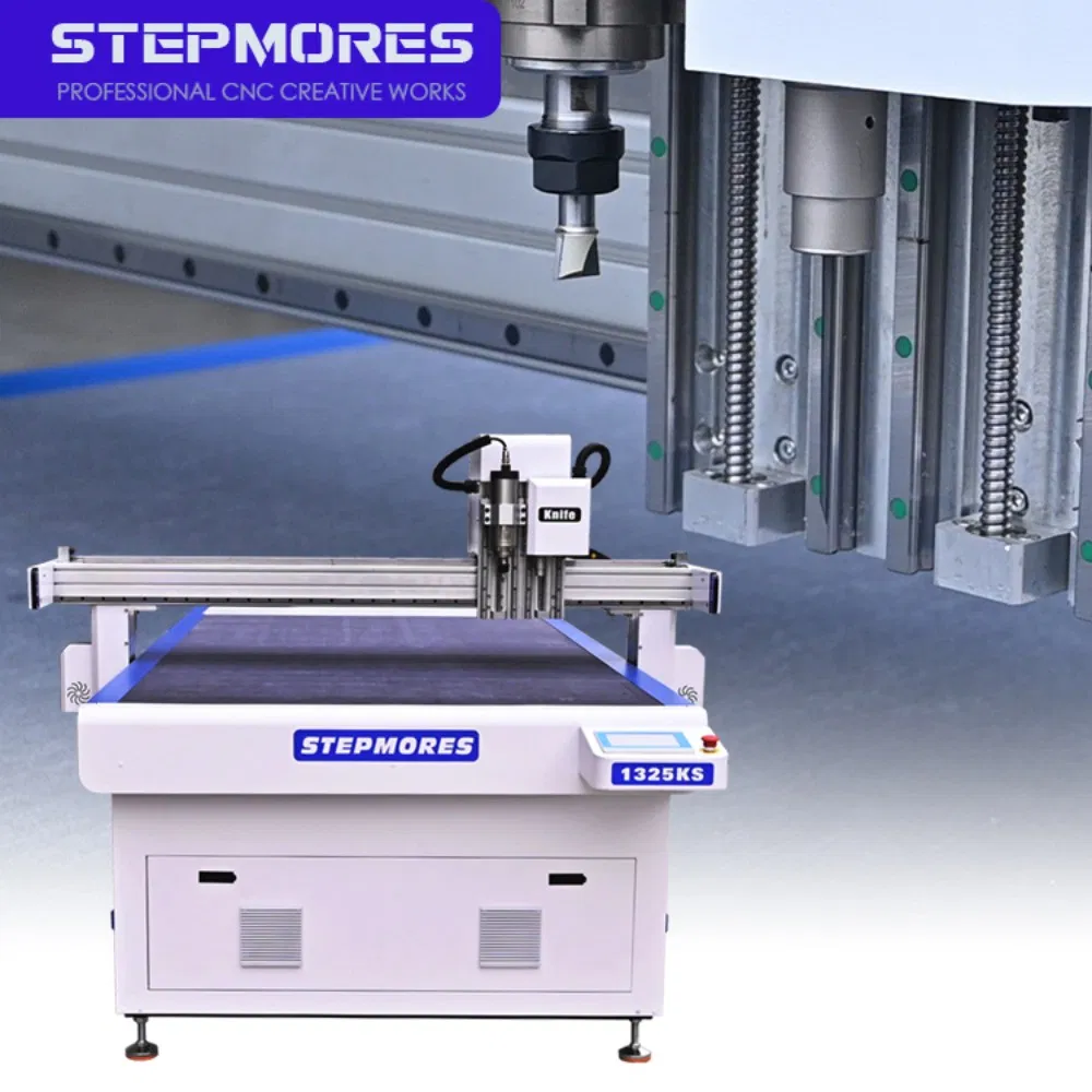 CNC Knife Cutting Machine with Spindle 1325 for Foam Cutting and Milling