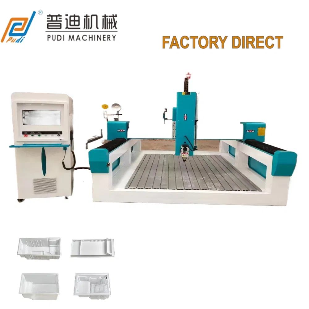 China 1325 1530 2030 5 Axis Side Rotary Axis Aluminium Wooden Furniture CNC Milling Machine 3D Making Milling Cutting Machine Engraving Machine