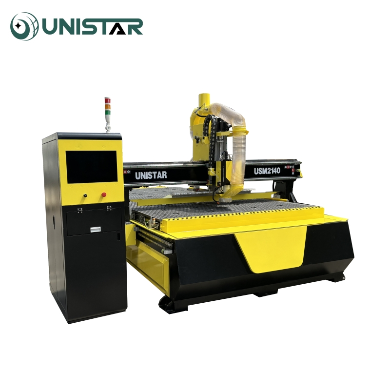 Atc 3D CNC Woodworking Wood Carving Router 1325 1530 2140 with Linear Type Auto Tool Changer 4 Axis Optional Double Head Four Head Optional