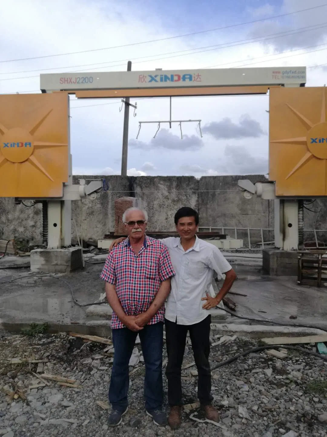 SHXJ2200 CNC wire saw stone profiling machine