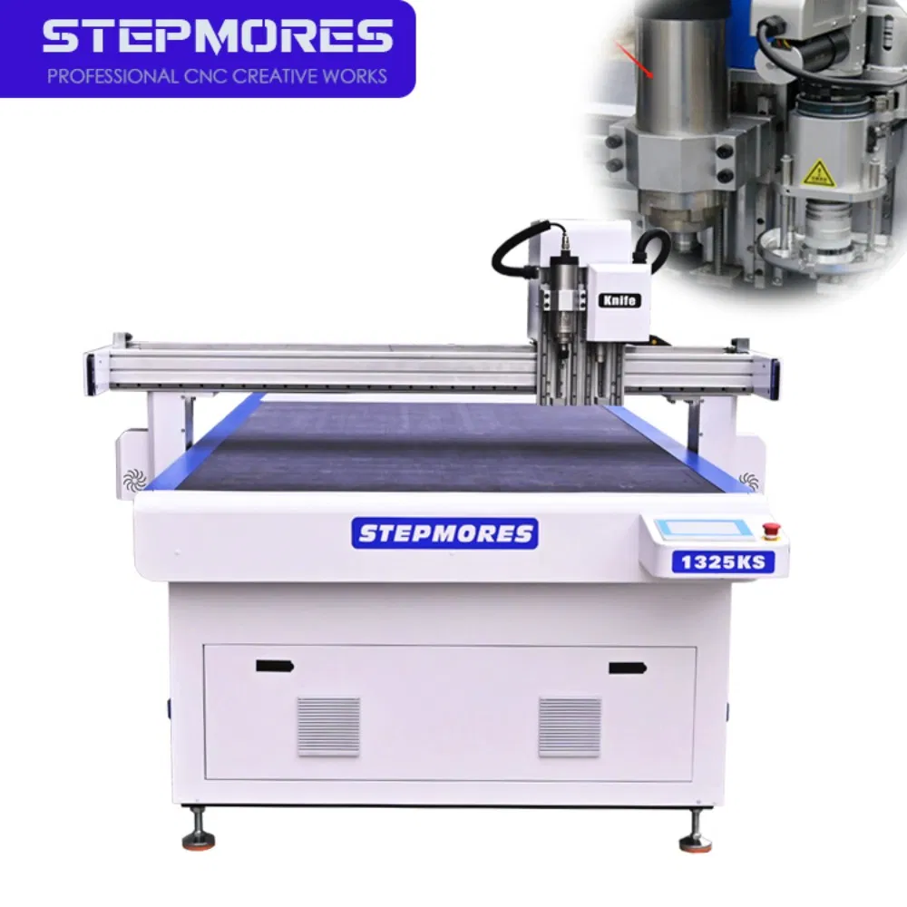 CNC Knife Cutting Machine with Spindle 1325 for Foam Cutting and Milling