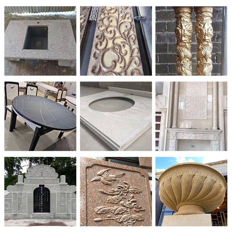 Heavy Duty CNC Bridge Saw Machinery Quartz Block Marble Granite Cutting Stone Cutter Sink Processing Profiling Shaping