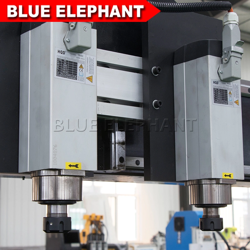 High Level Jinan Blue Elephant 1530 Multi-Head CNC Router Machines for Wood Carving Mirror Frame for Sale in UK
