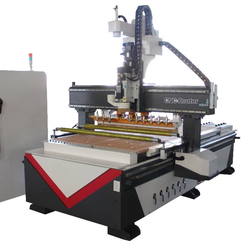 Woodworking Professional Manufacture 4 Axis Automatic Tool Changing with Saw Blades Atc CNC Router