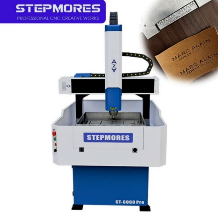 Mini 3 Axis Mini CNC Router Metal Stone Engraver Machine 6060 with Side Rotary Axis