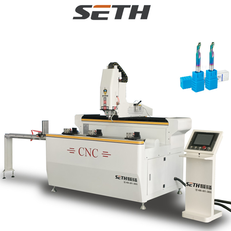 Aluminum Profile Rotary 3 Axis CNC Milling Machine Aluminum Profile Drilling Milling Machine