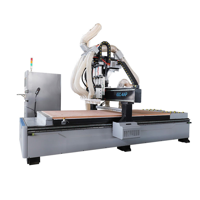 Four-Process Multi-Head CNC Woodworking Carving Machine Used for Making Wooden Furniture