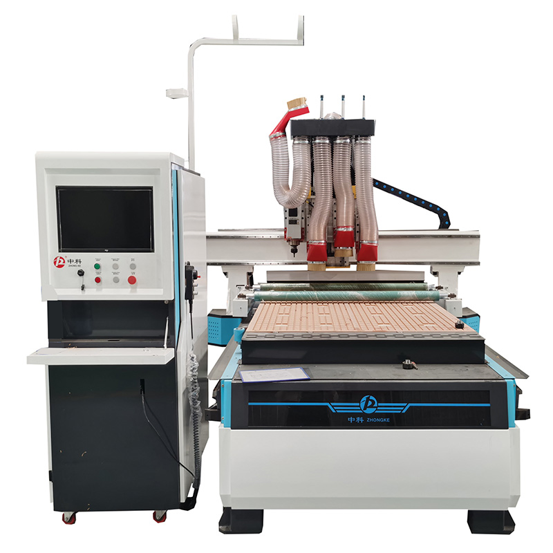 Four Process Nesting Wood Carving 1328 Multi Head Pneumatic Wood CNC Router Machine
