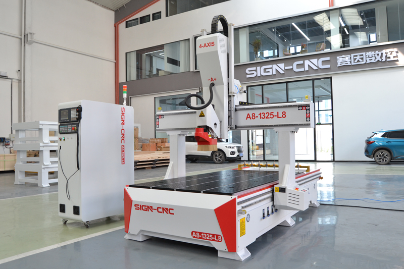 4 Axis Atc 3D Woodworking CNC Router for Wood MDF Furniture with Auto Tool Changer Syntec System