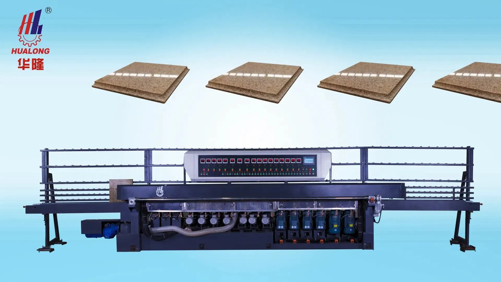2026 Hualong Stone Angle Polishing Machines Automatic Stone Polishing Machine Edge Surface Step-Faceting Grinder Hlsp-16 for Marble Granite Quartz Slabs