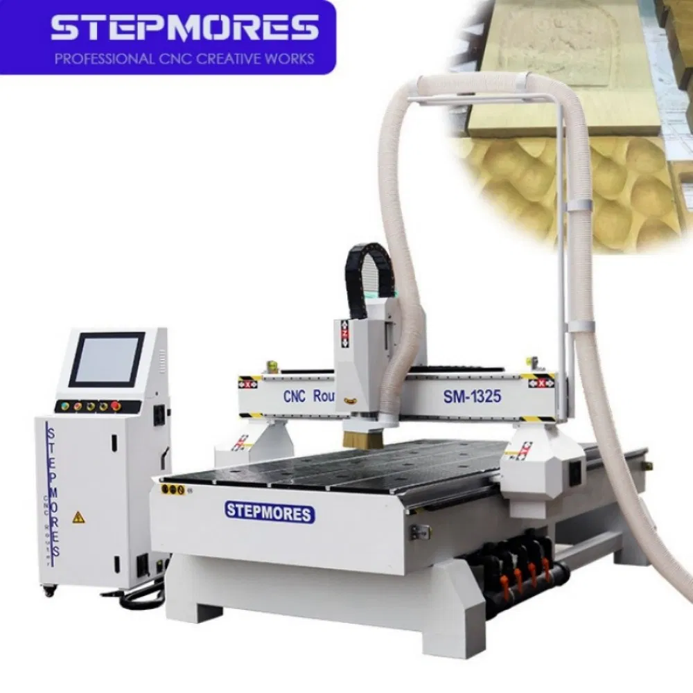 Wood Furniture Making Machine 1325 with Rotary Device 4 Axis Router Table Woodworking CNC Router Machine Cutter