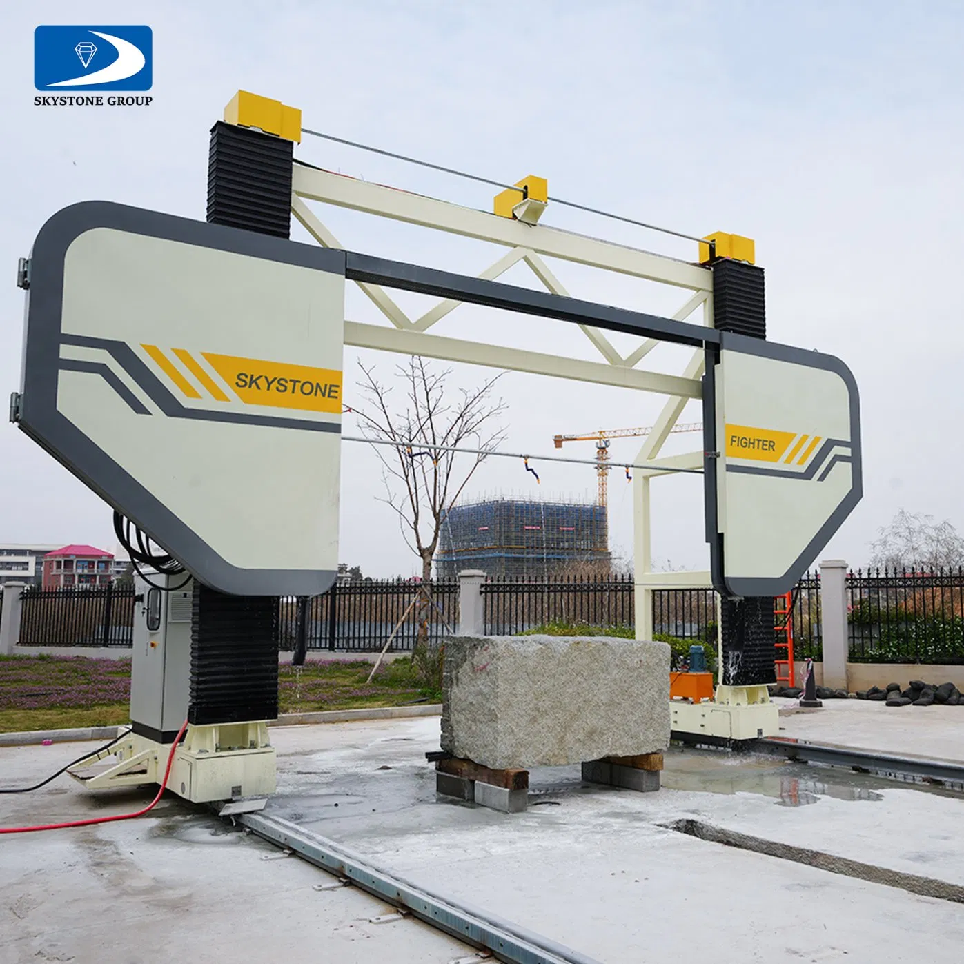 Skystone CNC Mono Wire Saw Machine for Complex Stone Profiling Projects