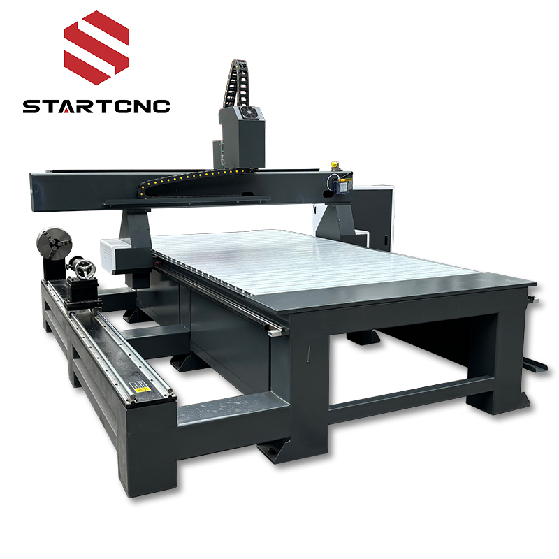 1325 1425 1530 4 Axis 3D 6kw DSP Wood MDF Plastic Rotary 3D CNC Machine Carving Engraving CNC Router Machine