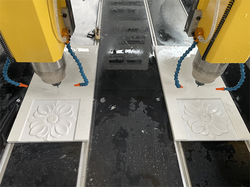 Double Head CNC Router 4 Axis 1325 3D Stone Carving Engraving Marble Machine with Rotary