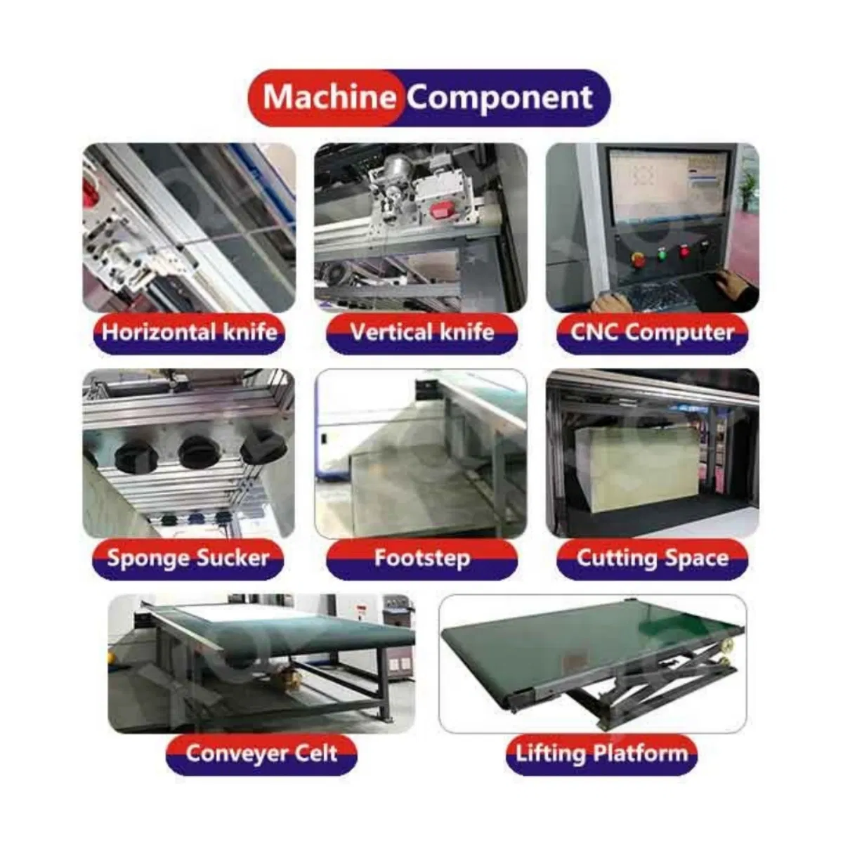 CNC Foam Cutting Machine Horizontal Blade Sponge Cutting Machine