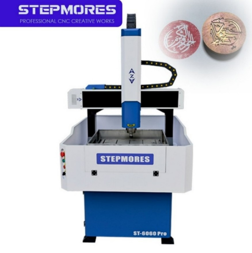 Mini 3 Axis Mini CNC Router Metal Stone Engraver Machine 6060 with Side Rotary Axis