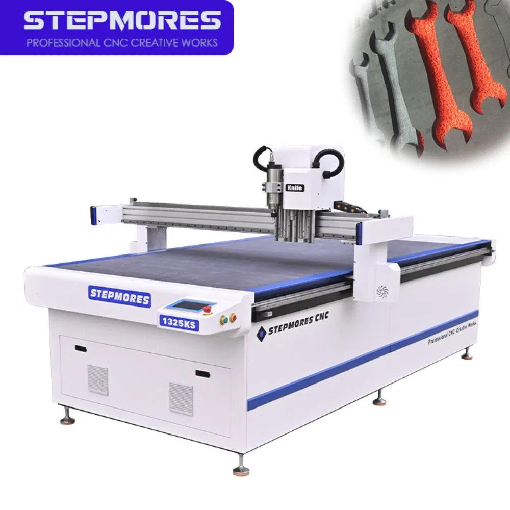 CNC Knife Cutting Machine with Spindle 1325 for Foam Cutting and Milling