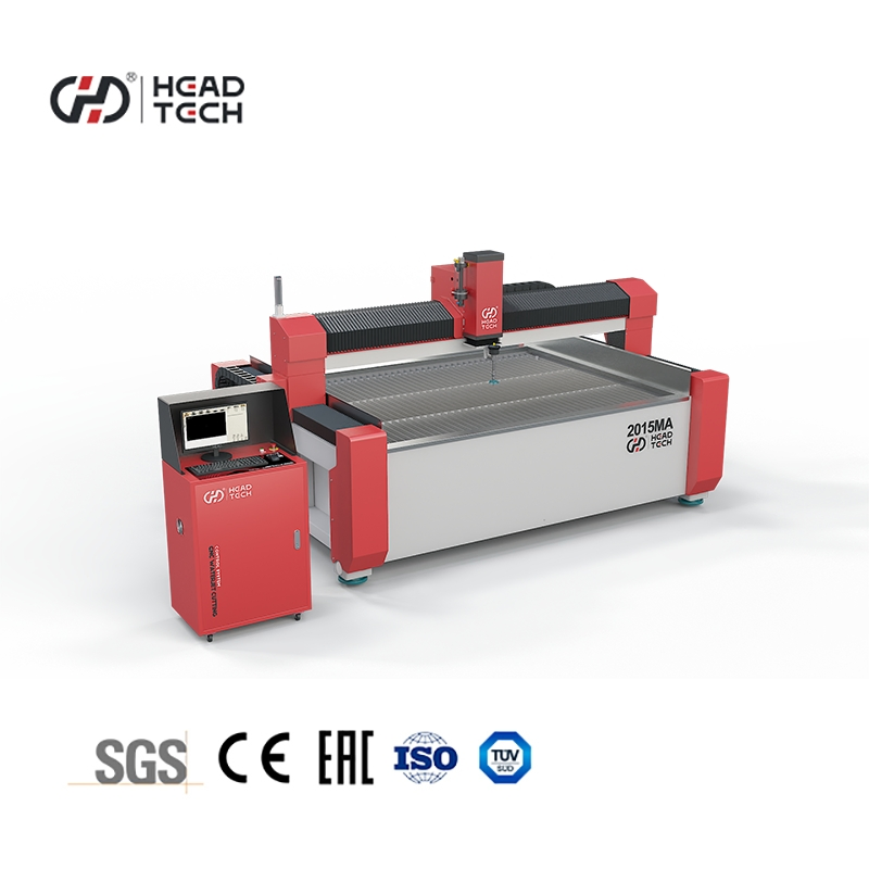 Head Three Axis Metal Sheet Aluminium CNC Waterjet Cutter Waterjet Cutting Machine