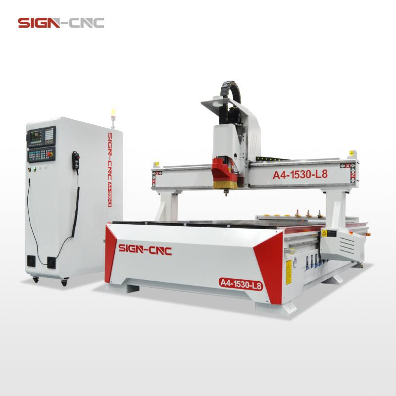 Woodworking Machinery Atc CNC Router Machine 1325 2040 Atc CNC Wood Router with 8/12 PCS Auto Tool Changer