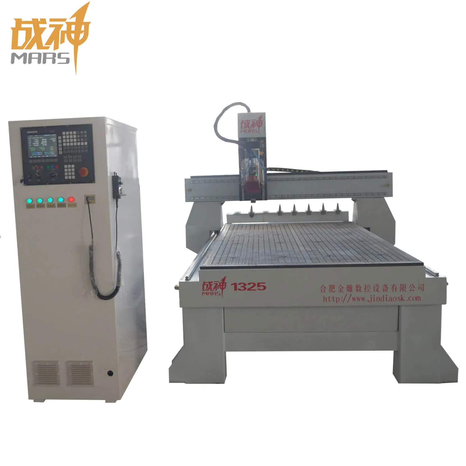 Mars S100 4'x8' CNC Machine 3/4/5 Axis Auto Tool Changer Linear Type Atc 3D Metal CNC Router Rotary Axis 1530 1325 China Factory Price