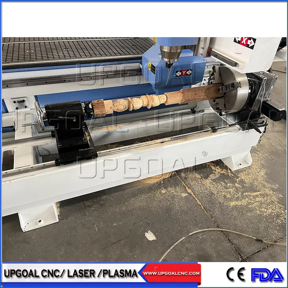 4 Axis Wood Router Woodworking CNC with Rotary Axis 320*2900mm