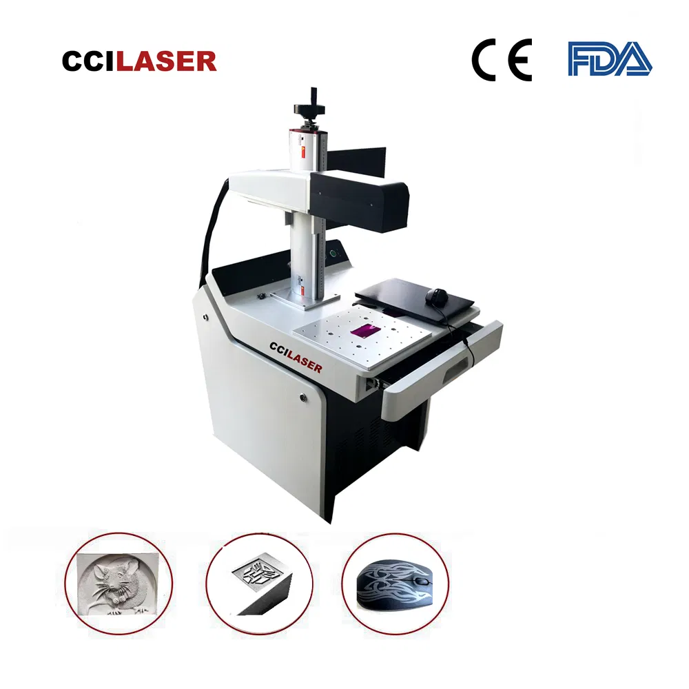 ID Card Printer 30W Handheld Fiber Laser Engraver Logo Printing Machine