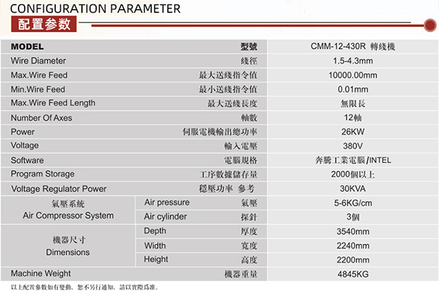 CNC Spiral Spring Forming Machine with Automatic Wire Bender Rotary Quill Spinner Axis Machine