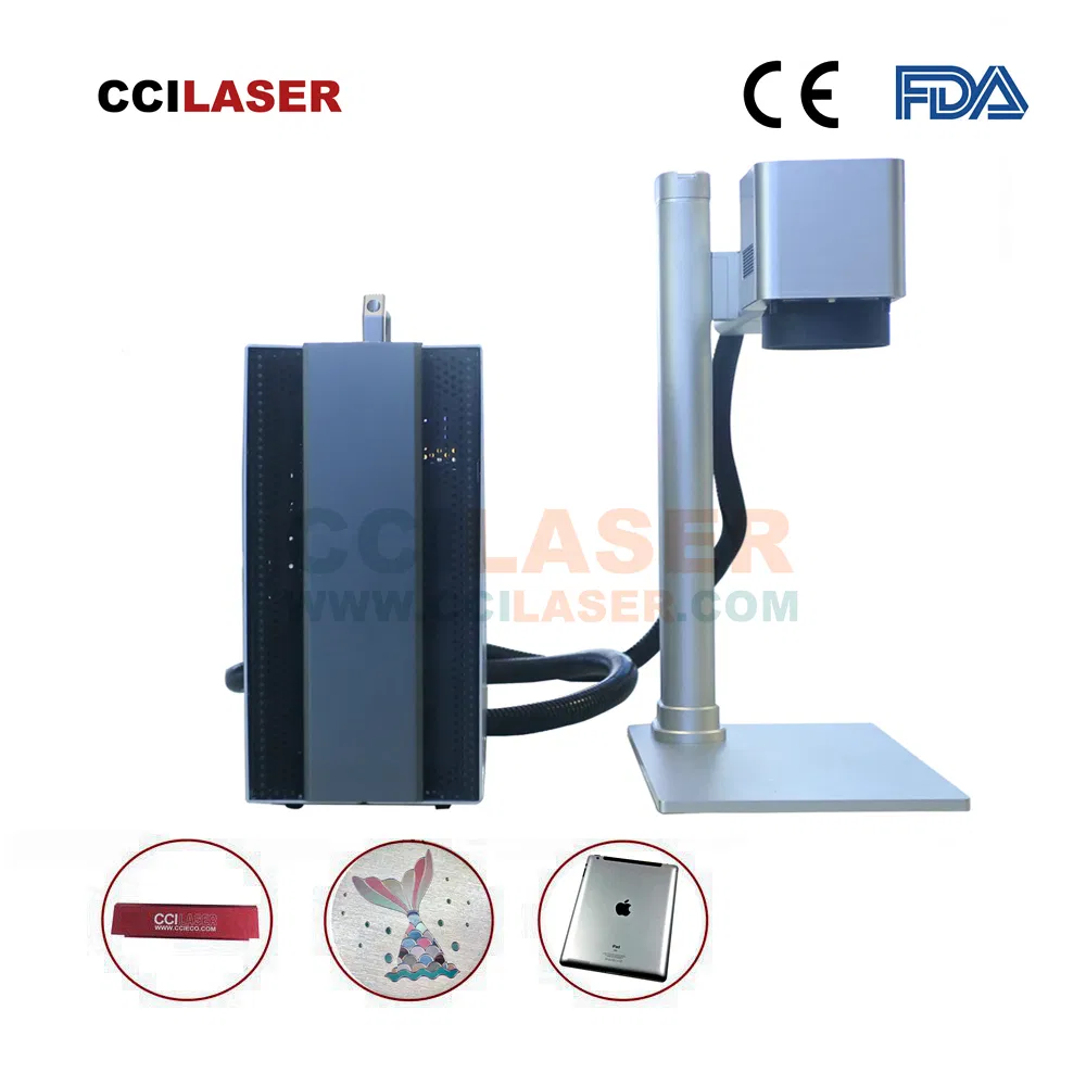 New Cci Laser Portable Metal Fiber Laser Marking Machine Price for Clocks Jewelry with Raycus Max Logo Printing Cutting Engraving Machinery for Small Business