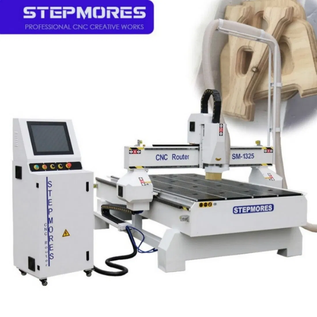 Woodworking Multi Head 4 Axis CNC Cutting Machine 220V 380V 1325 CNC Carving Wood Router Machine