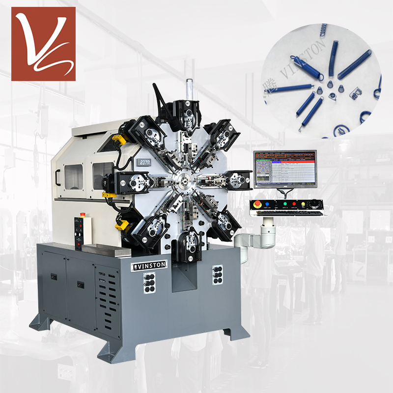 CMM-12-237r CNC Camless Multi-Axis Rotary Wire Spring Former Machine
