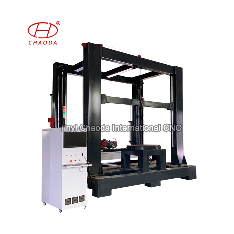 Factory Supply! 5 Axes CNC Granite Router Machine for Carving Roman Column 3D Pillar