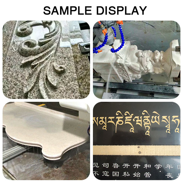 Gemstone Carving Stone Milling CNC Router Machine, Granite Marble Cutting Engraving CNC Rotary Axis Machine