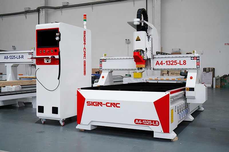 Sign A4 Series Economic Atc CNC Router with 8 Tools Magazine Auto Tools Changer for European Furniture