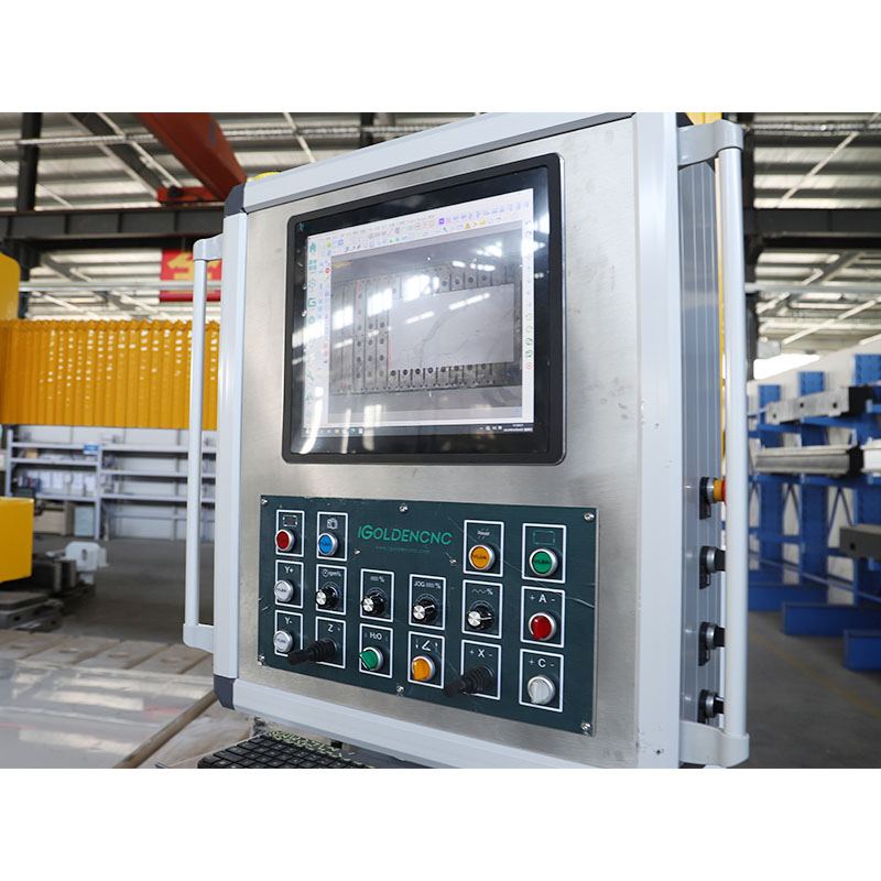 Stone Machinery 5+1 Axis 5 Axis CNC Stone Bridge Saw CNC Water Jet Cutter Stone Waterjet Cutting Machine