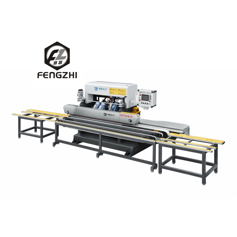 Automatic 4 Head Motor Stone Chamfering Machine for 45° Bebel Edge Cutting and Polishing