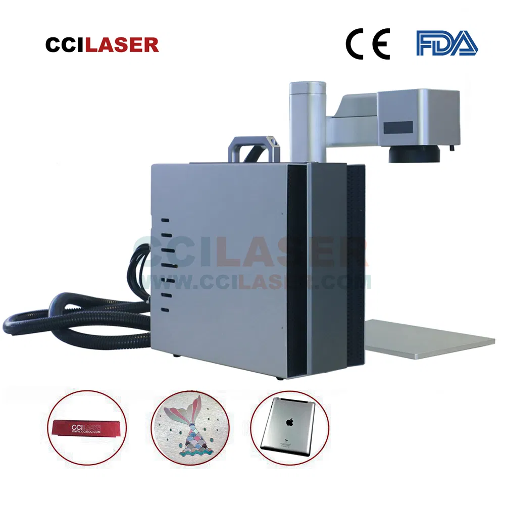 New Cci Laser Portable Metal Fiber Laser Marking Machine Price for Clocks Jewelry with Raycus Max Logo Printing Cutting Engraving Machinery for Small Business