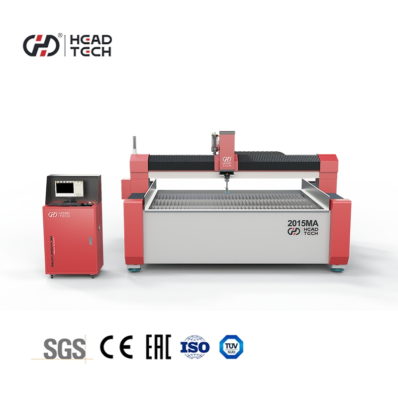 Head Three Axis Metal Sheet Aluminium CNC Waterjet Cutter Waterjet Cutting Machine