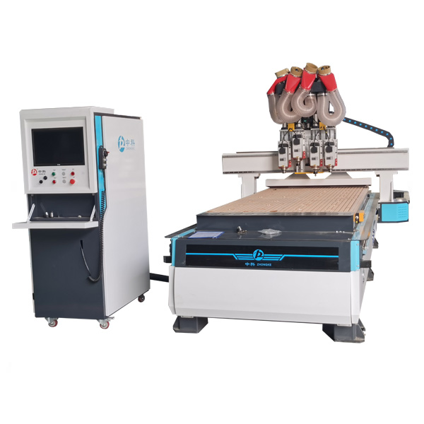 Four Process Nesting Wood Carving 1328 Multi Head Pneumatic Wood CNC Router Machine