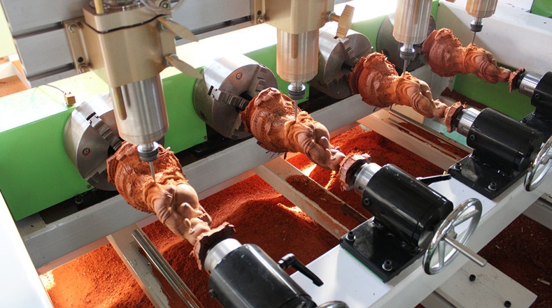 Multi-Spindle CNC Router Machine with Rotary 4 Axis CNC Engraving Machine for Acrylic Wooden