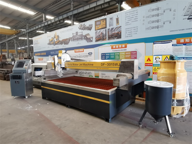 Dafon High Pressure CNC Waterjet Cutter High Speed 5 Axis Water Jet Stone Concrete Cutting Machine for Processing Mosaic Stone Countertop Basin