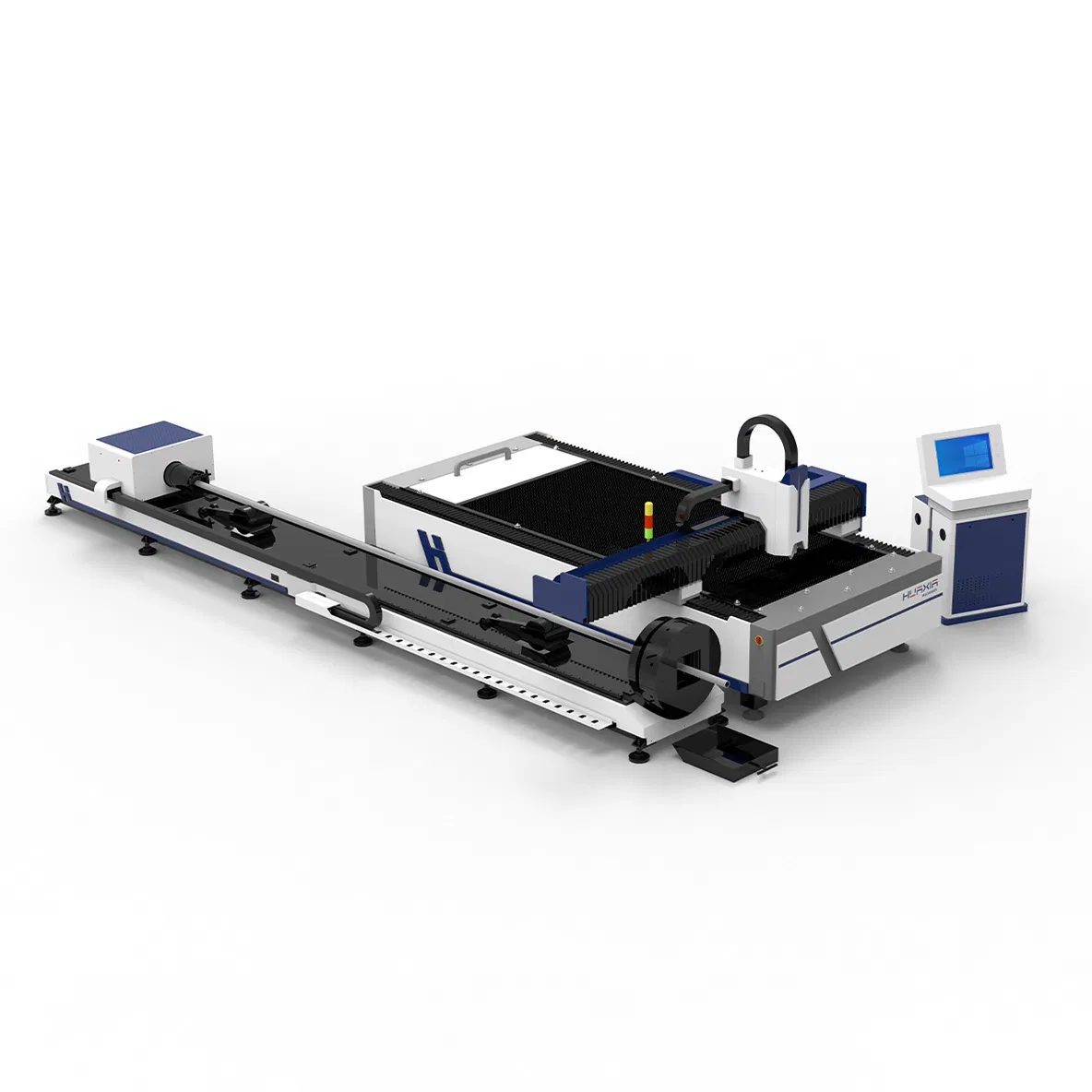 CNC Laser Cutting Machine Sheet Metal 3000W Fiber Laser Cutter with Rotary Axis for Tube Pipe Cutting Plate and Tube Laser Machine
