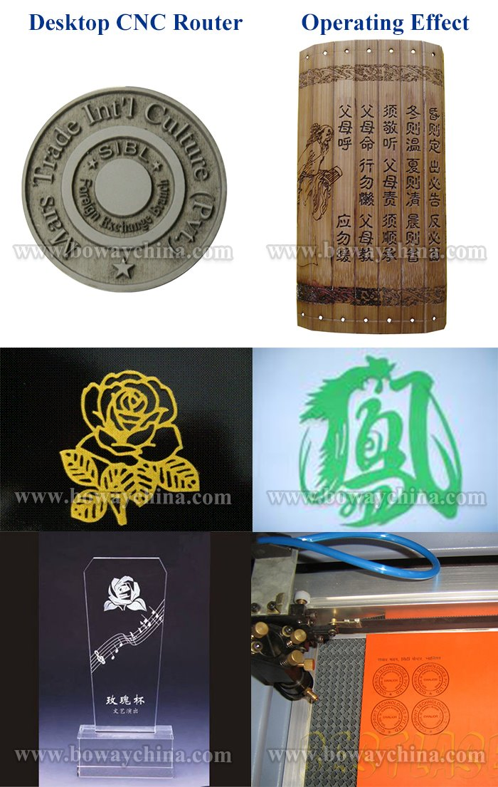 Wood PCB Soft Metal Aluminum Copper Desktop CNC Router Machinery