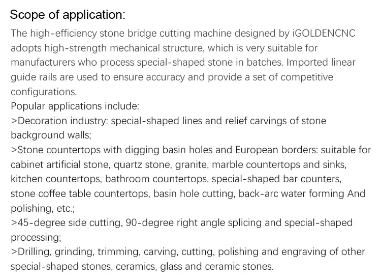 CNC Stone Bridge Saw 12