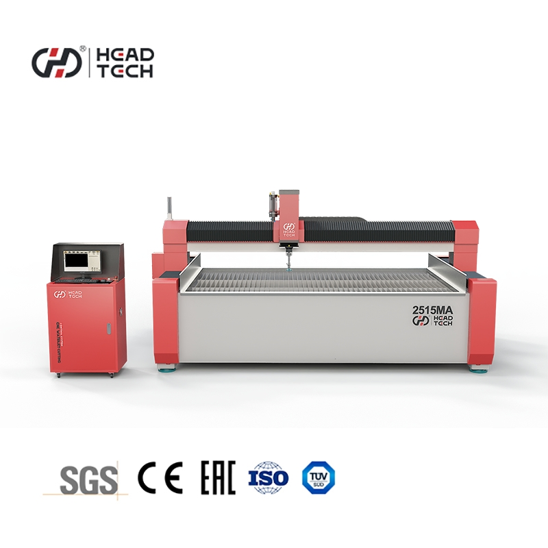 Head Three Axis Metal Sheet Aluminium CNC Waterjet Cutter Waterjet Cutting Machine