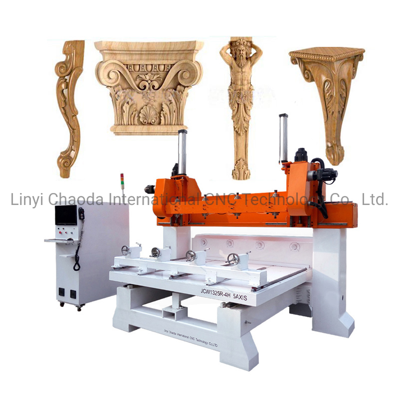 4 Axis Multi Heads CNC Router Rotary CNC Wood Carving Machine