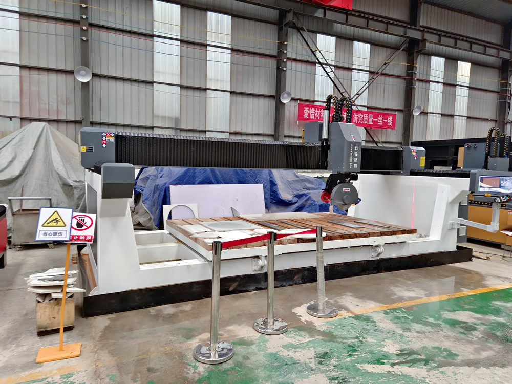 Ca-3215 CNC Bridge Saw 5 Axis 3D Profiling Cutting Machine Granite Stone