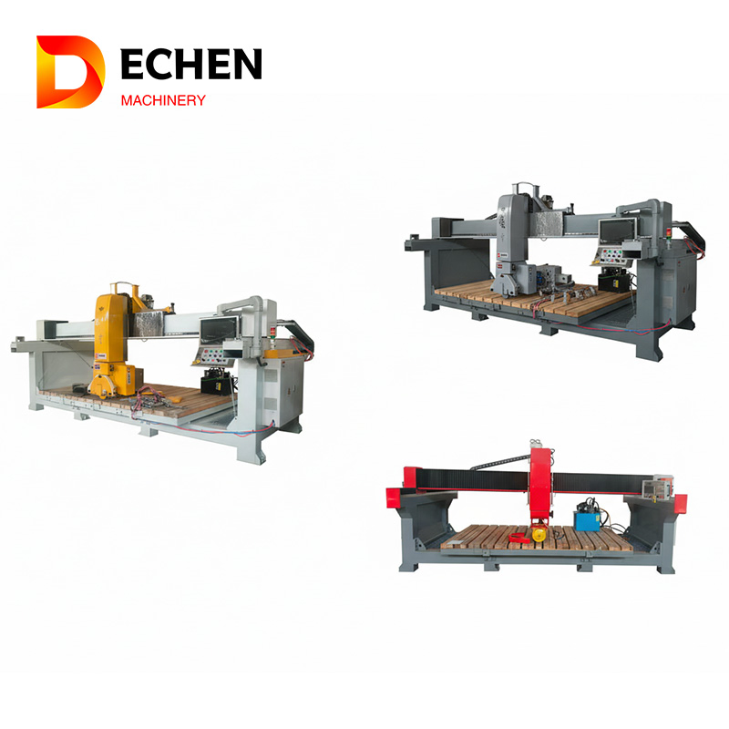Waterjet Bridge Saw 3 4 5 Axis CNC Stone Cutting Machine for Granite Marble Slab Quartz Kitchen Countertop Milling Processing Router Wholesale Price